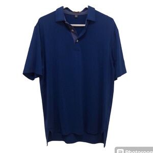 Peter Millar Golf Polo Shirt Royal Blue MEDIUM